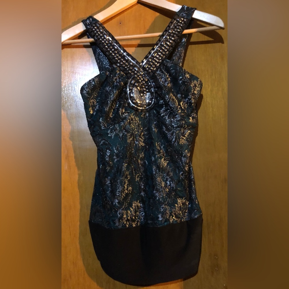 RICKI’S Bedazzled tank top; Size XS. Gently used and in great condition